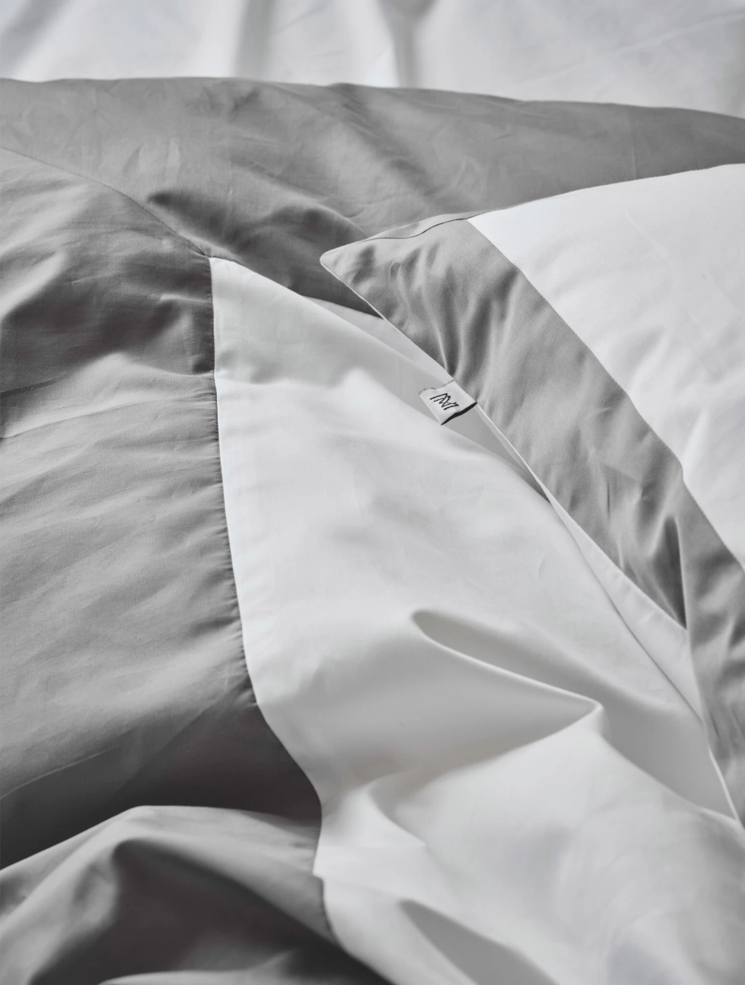 Mille Notti Sobrio Duvet Cover 140x220, Grey 3 Mille Notti Sobrio Duvet Cover 140x220, Grey - Afbeelding 3