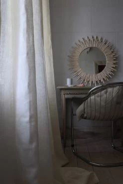 Field Curtain Linen Kaolin White,  290x290 Cm -Textielwinkel mimou field curtain linen 13