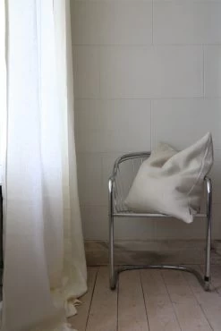 Field Curtain Linen Kaolin White , 250x290 Cm -Textielwinkel mimou field curtain linen 9