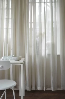 Grace Gordijn Dubbel Breedte 290x250 Cm, Naturel