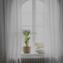 Grace Gordijn Simpel Breedte 140x290 Cm, Wit