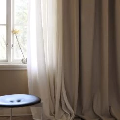 Retreat Curtain Recycled Wool Porcelain Beige , 290x140 Cm