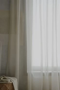 Skir Curtain 289x290 Cm,  Greige -Textielwinkel mimou skir curtain 289x290 cm 7