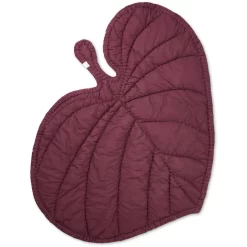 Nofred Leaf Blanket 110x125 Cm, Burgundy