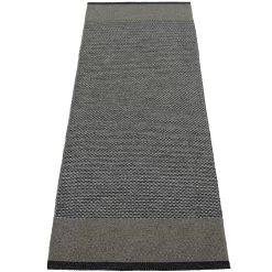 Edit Vloerkleed Black / Houtskool / Graniet Metallic, 85x260 Cm