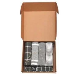 Cadeauset Keuken 4 Theedoeken + 2 Pannenlappen, Olijfgroen