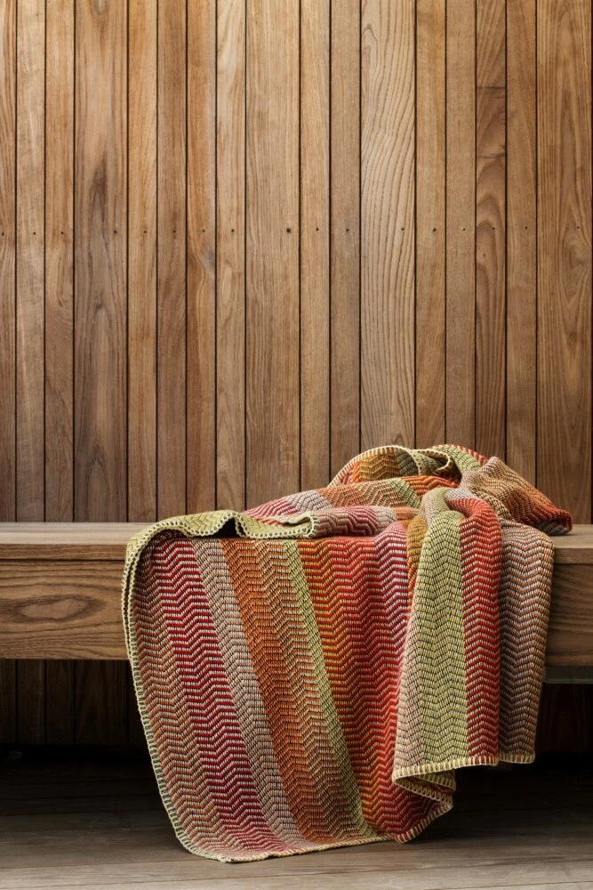 Fri Wollen Deken 150x200 Cm, Summer Red 4 Fri Wollen Deken 150x200 Cm, Summer Red - Afbeelding 4