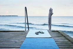 Cotton Vloerkleed Eternity Blue, 60x90 Cm -Textielwinkel rug solid cotton rug eternity blue 16