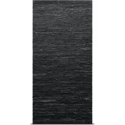 Leather Rug 140x200 Cm, Dark Grey
