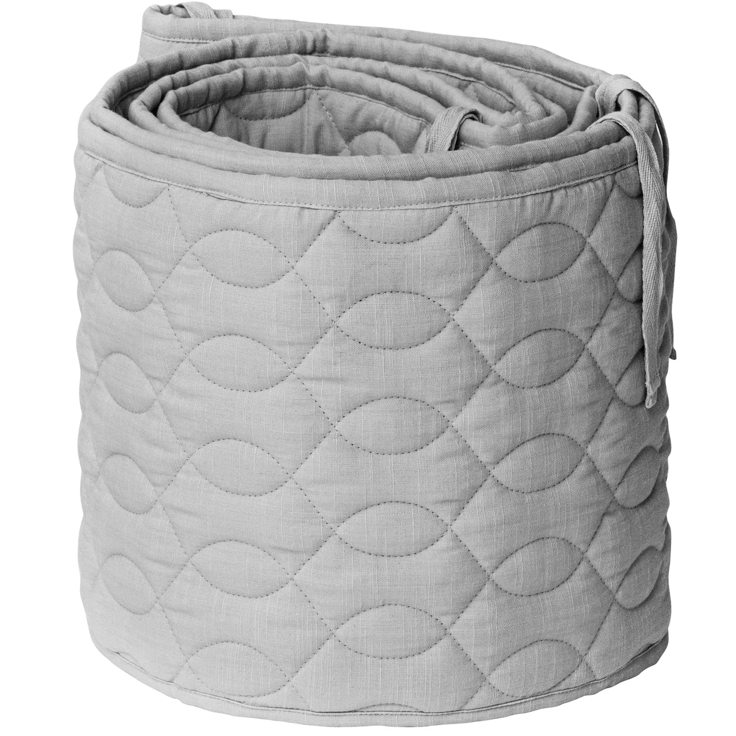 Sebra Bedomrand Gewatteerd 360x26 Cm, Elephant Grey 1 Sebra Bedomrand Gewatteerd 360x26 Cm, Elephant Grey