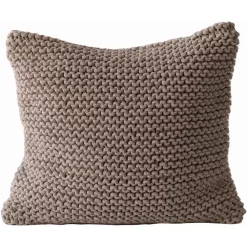 Rope Cushion Cover 50x50 Cm, Chestnut