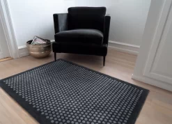 Dot Doormat 130X90 Cm, Grey -Textielwinkel tica copenhagen dot deurmat grijs 24