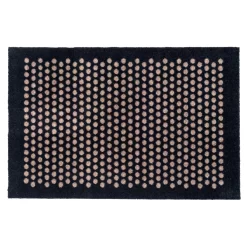 Dot Deurmat, Zwart / Beige, 90x60 Cm
