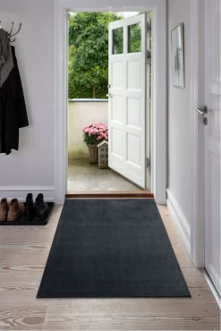 Unicolor Deurmat Grijs, 90x130 Cm -Textielwinkel tica copenhagen unicolor deurmat grijs 20