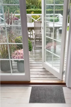 Unicolor Deurmat Staalgrijs, 40x60 Cm -Textielwinkel tica copenhagen unicolor deurmat staalgrijs 26