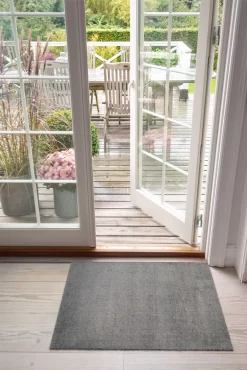 Unicolor Deurmat Staalgrijs, 60x90 Cm -Textielwinkel tica copenhagen unicolor deurmat staalgrijs 29