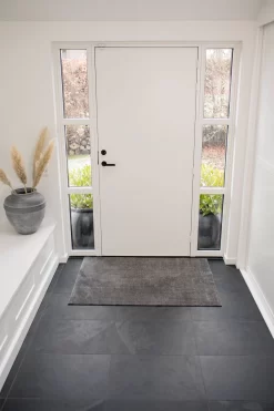 Unicolor Deurmat Staalgrijs, 90x130 Cm -Textielwinkel tica copenhagen unicolor deurmat staalgrijs 37