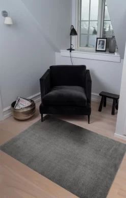 Unicolor Deurmat Staalgrijs, 90x130 Cm -Textielwinkel tica copenhagen unicolor deurmat staalgrijs 38