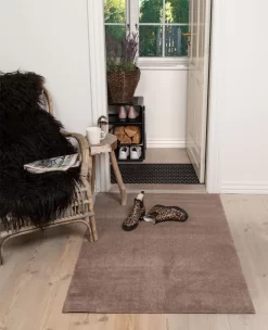 Unicolor Deurmat Sand / Beige, 90x130 Cm -Textielwinkel tica copenhagen unicolor deurmat zand beige 26